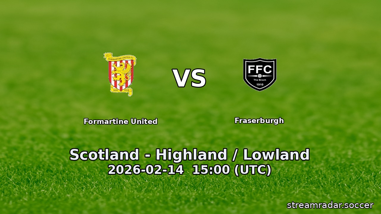 Formartine United vs Fraserburgh