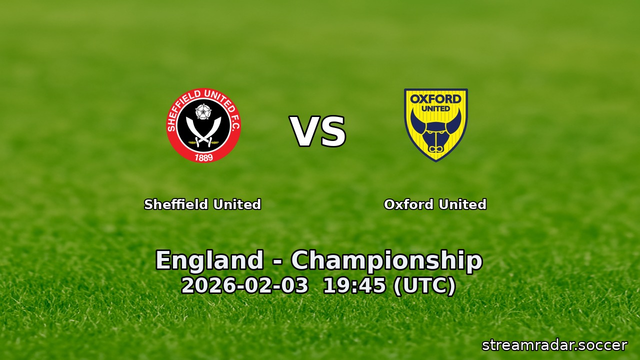 Sheffield United vs Oxford United