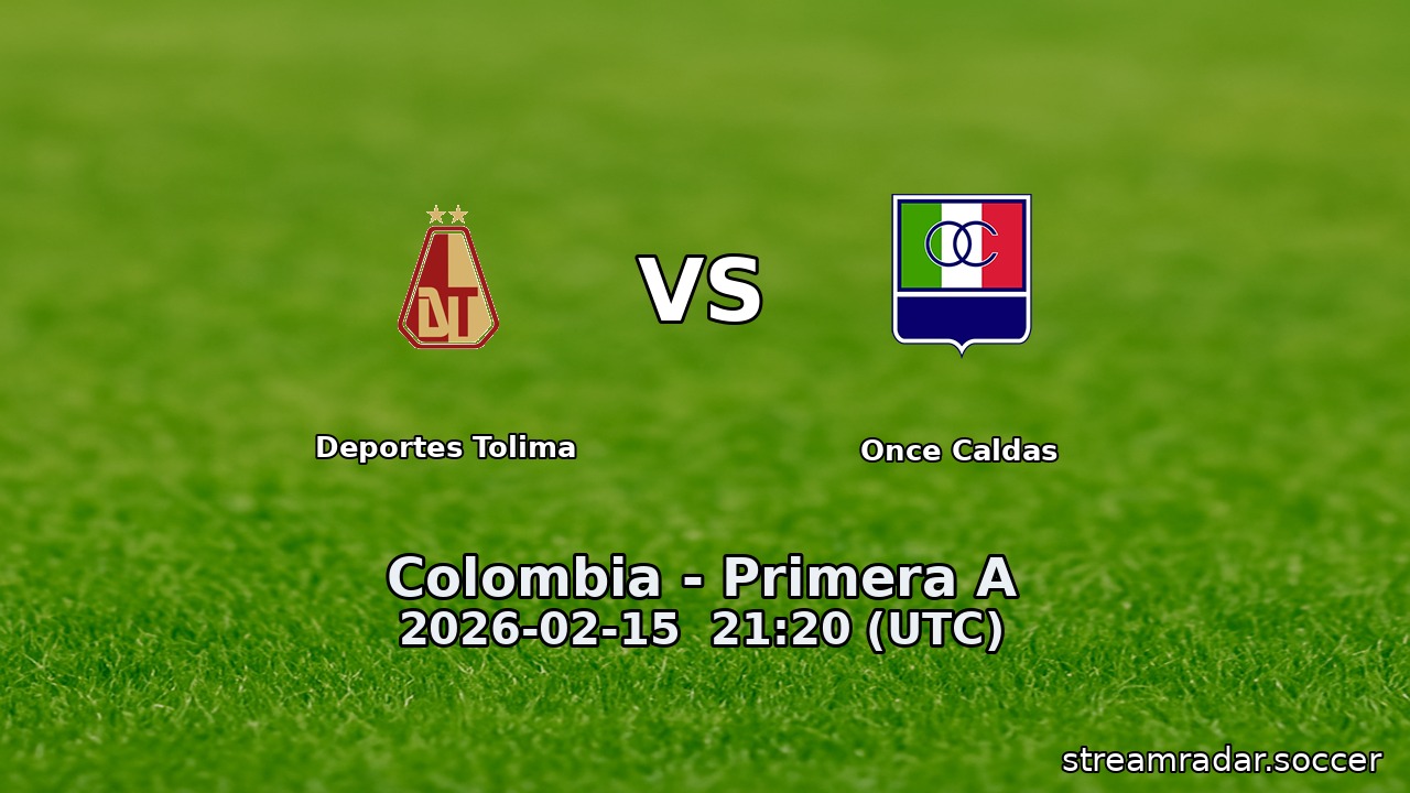 Deportes Tolima vs Once Caldas