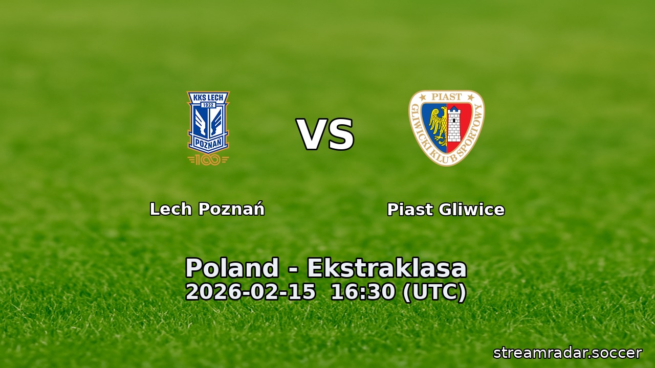 Lech Poznań vs Piast Gliwice
