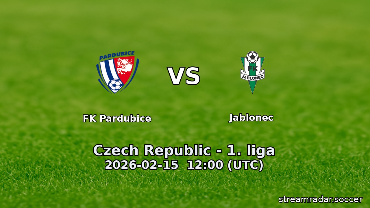 FK Pardubice vs Jablonec