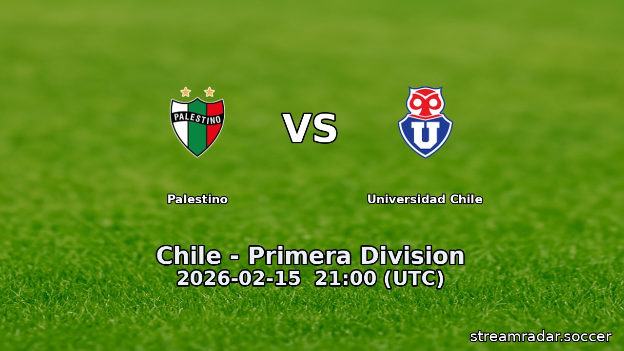 Palestino vs Universidad Chile