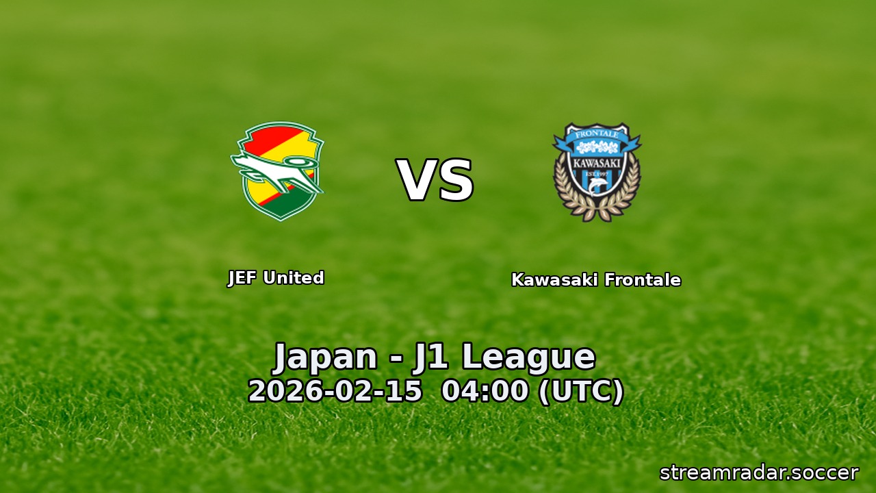 JEF United vs Kawasaki Frontale
