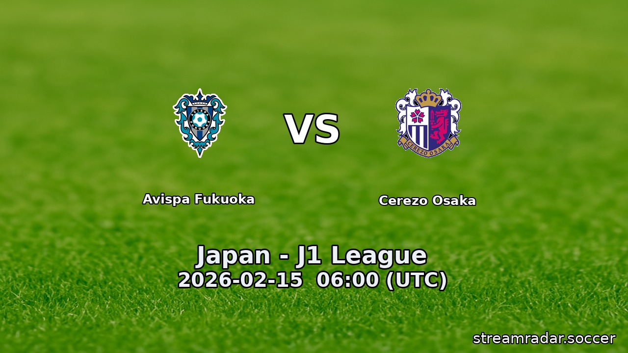 Avispa Fukuoka vs Cerezo Osaka