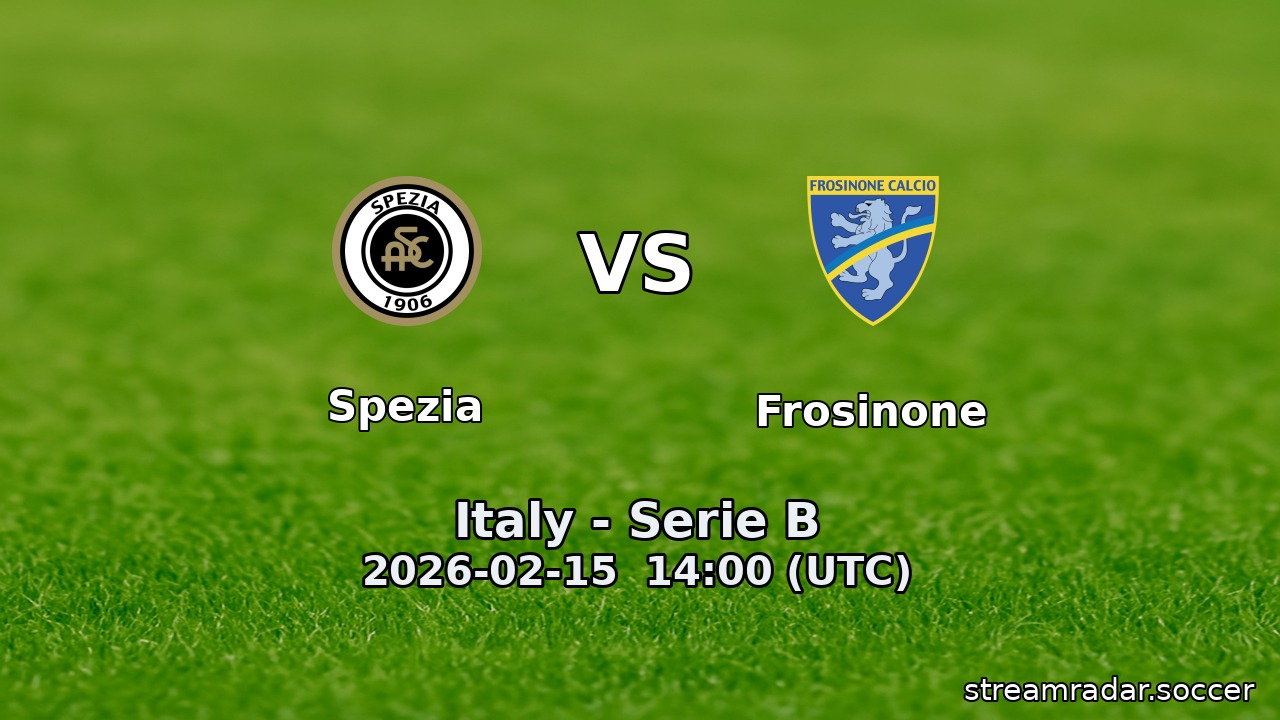 Spezia vs Frosinone