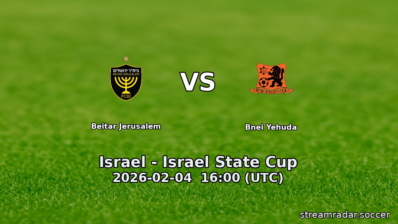 Beitar Jerusalem vs Bnei Yehuda