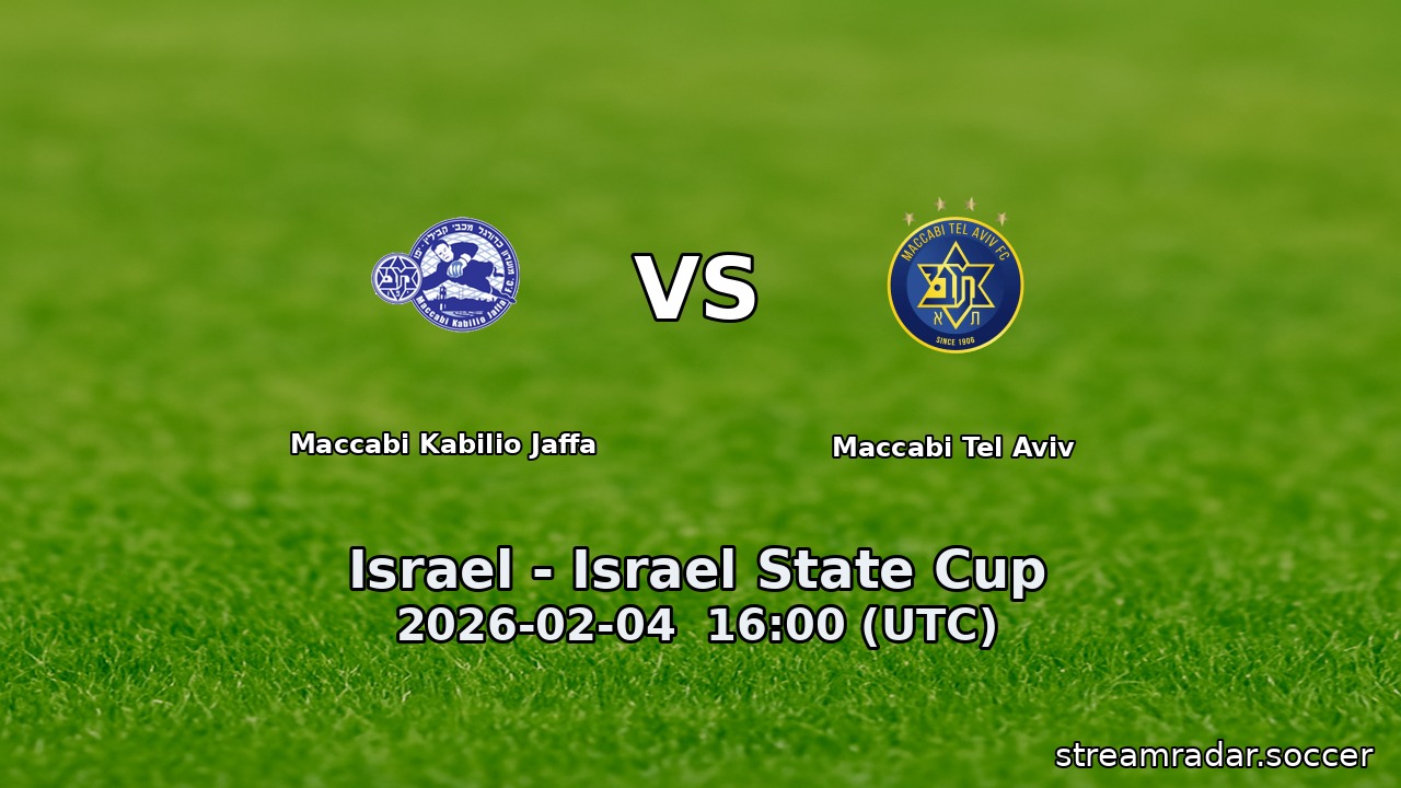 Maccabi Kabilio Jaffa vs Maccabi Tel Aviv