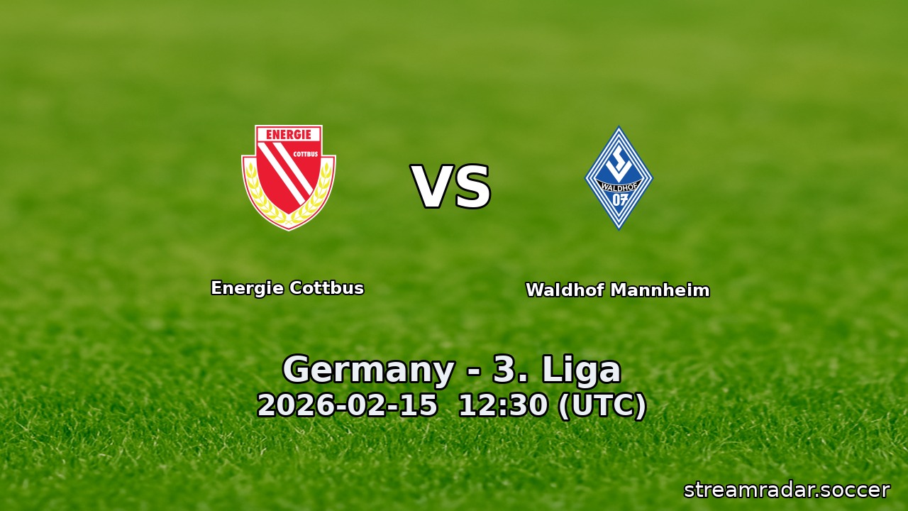 Energie Cottbus vs Waldhof Mannheim