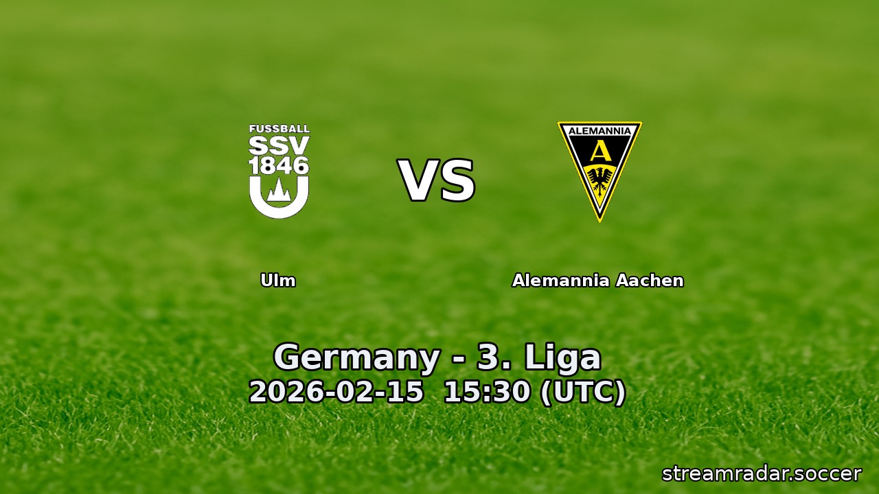 Ulm vs Alemannia Aachen