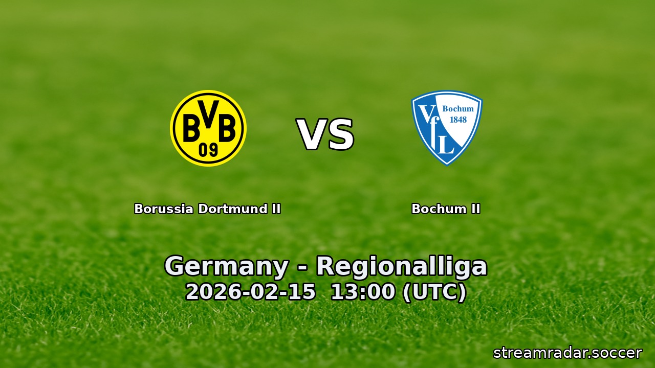 Borussia Dortmund II vs Bochum II