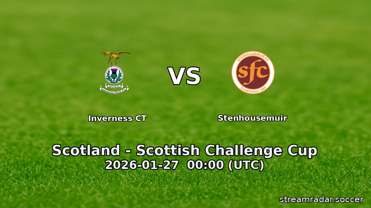 Inverness CT vs Stenhousemuir