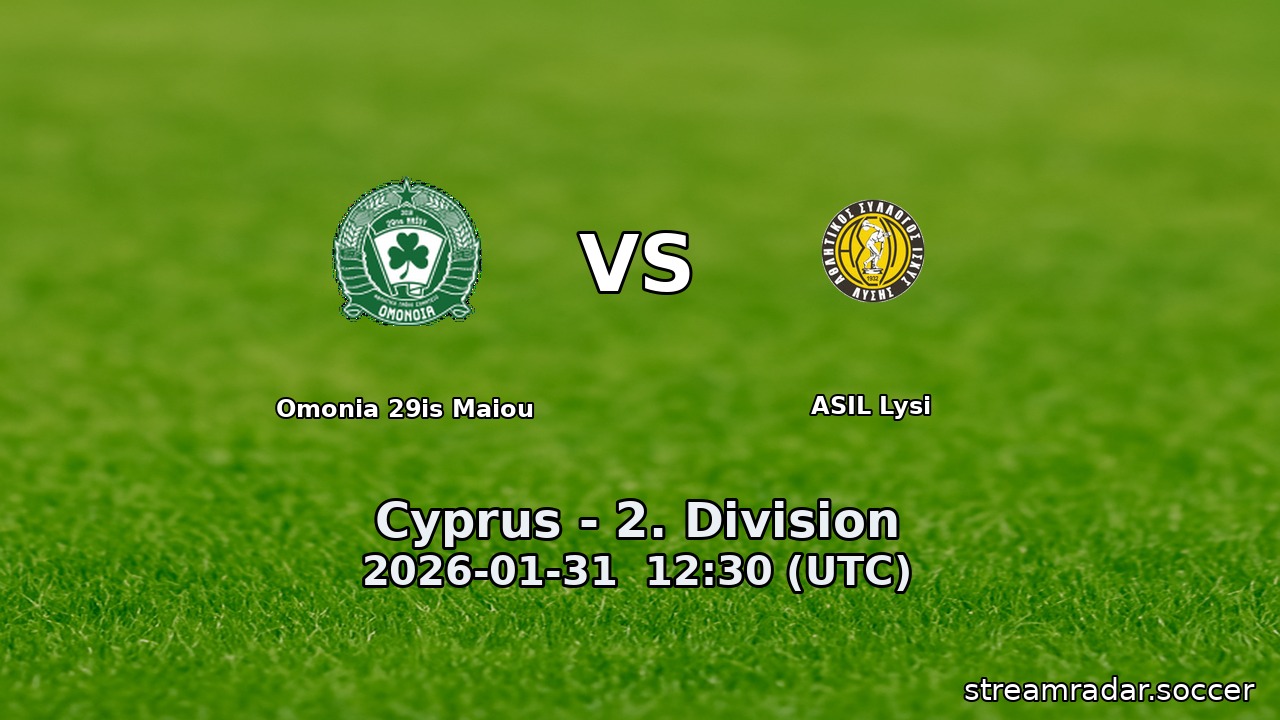 Omonia 29is Maiou vs ASIL Lysi