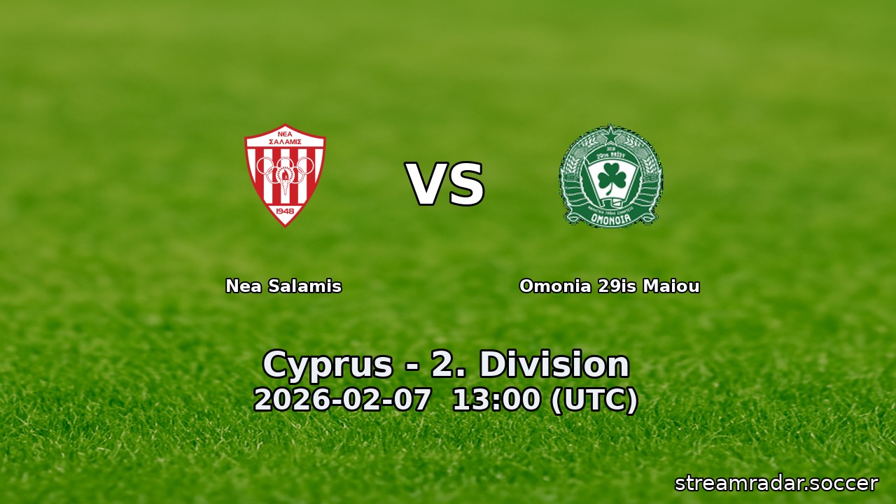 Nea Salamis vs Omonia 29is Maiou