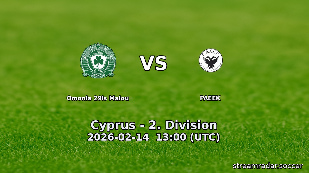 Omonia 29is Maiou vs PAEEK
