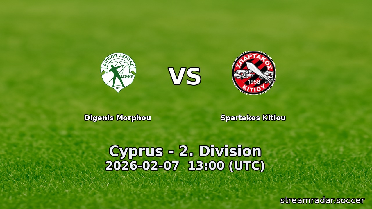 Digenis Morphou vs Spartakos Kitiou