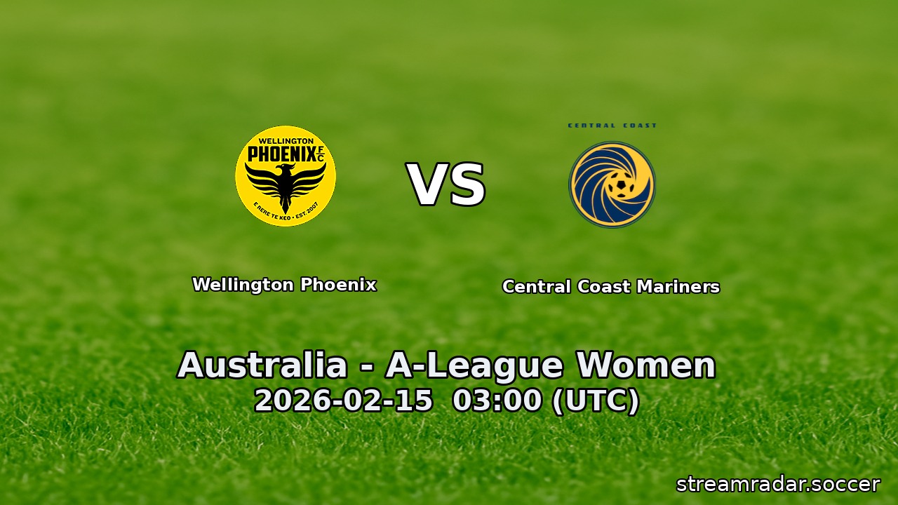 Wellington Phoenix vs Central Coast Mariners
