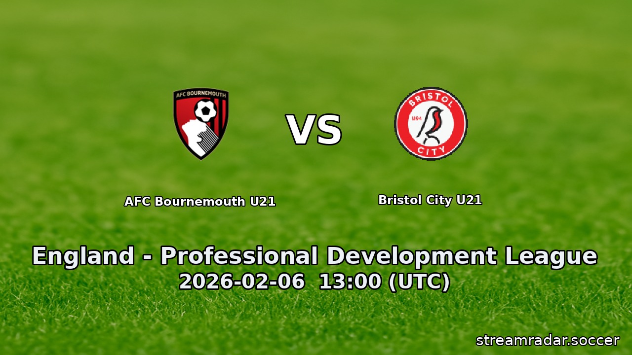AFC Bournemouth U21 vs Bristol City U21