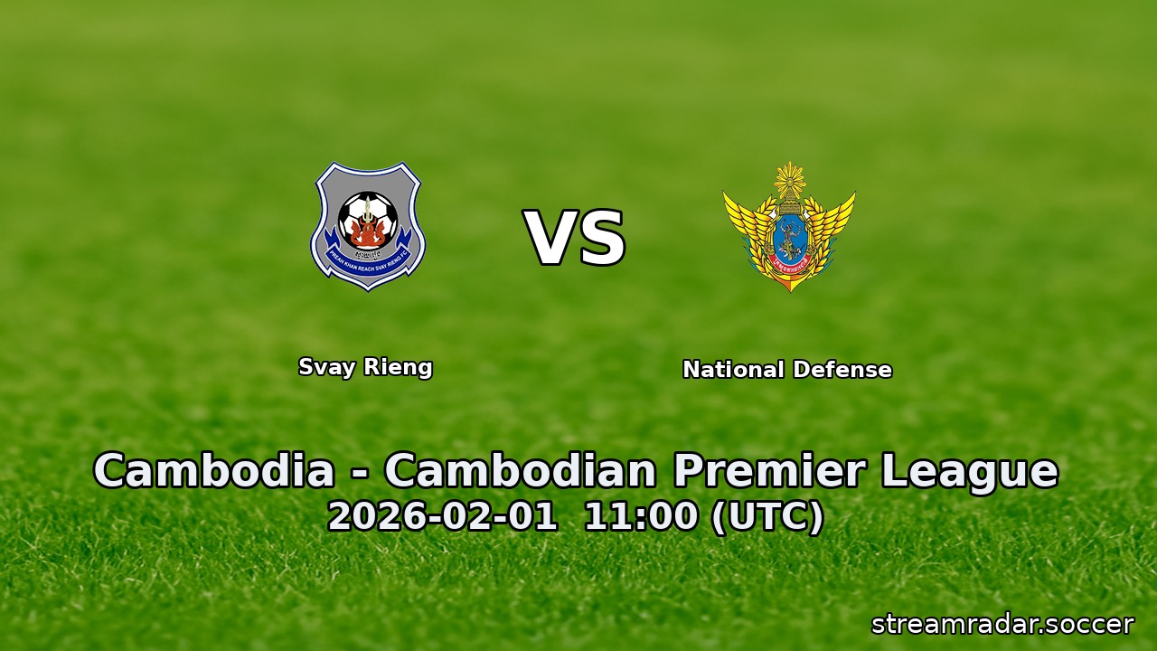 Svay Rieng vs National Defense