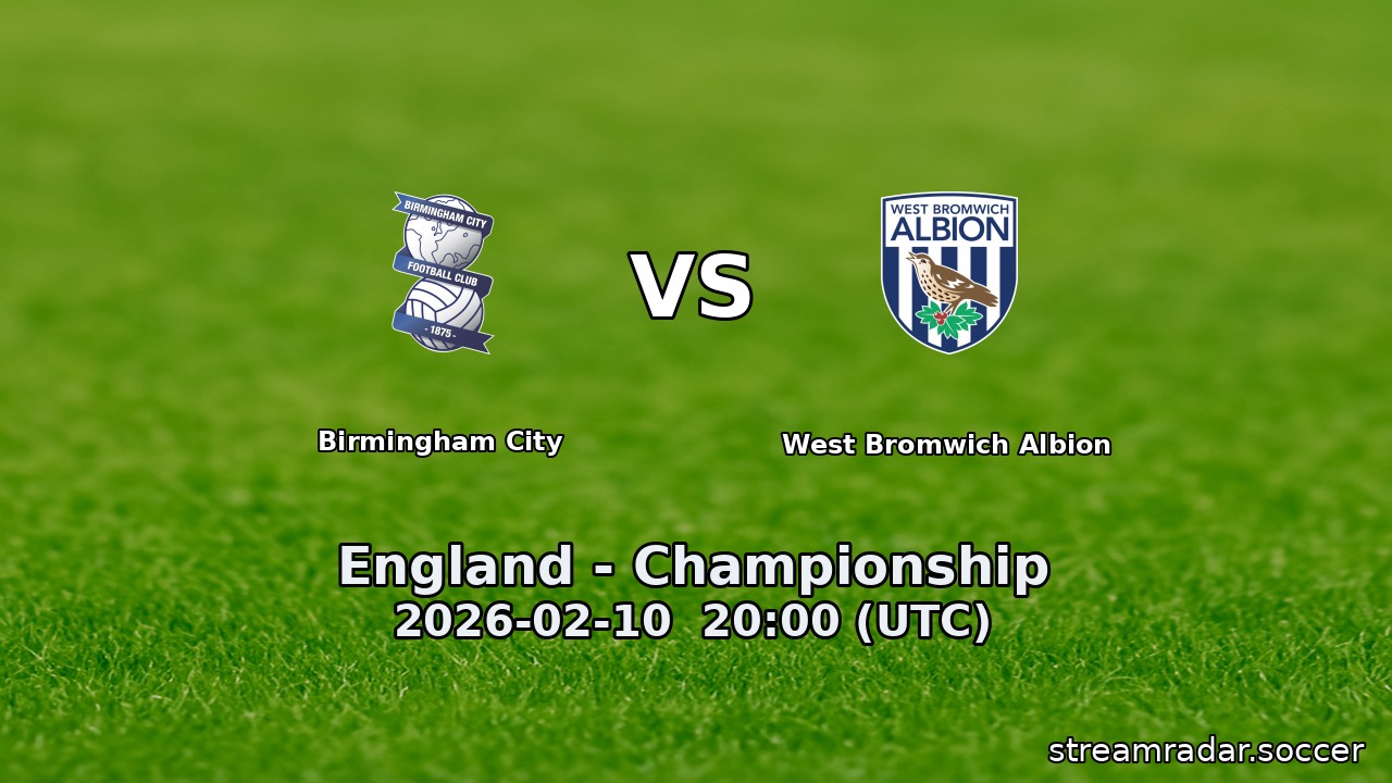 Birmingham City vs West Bromwich Albion