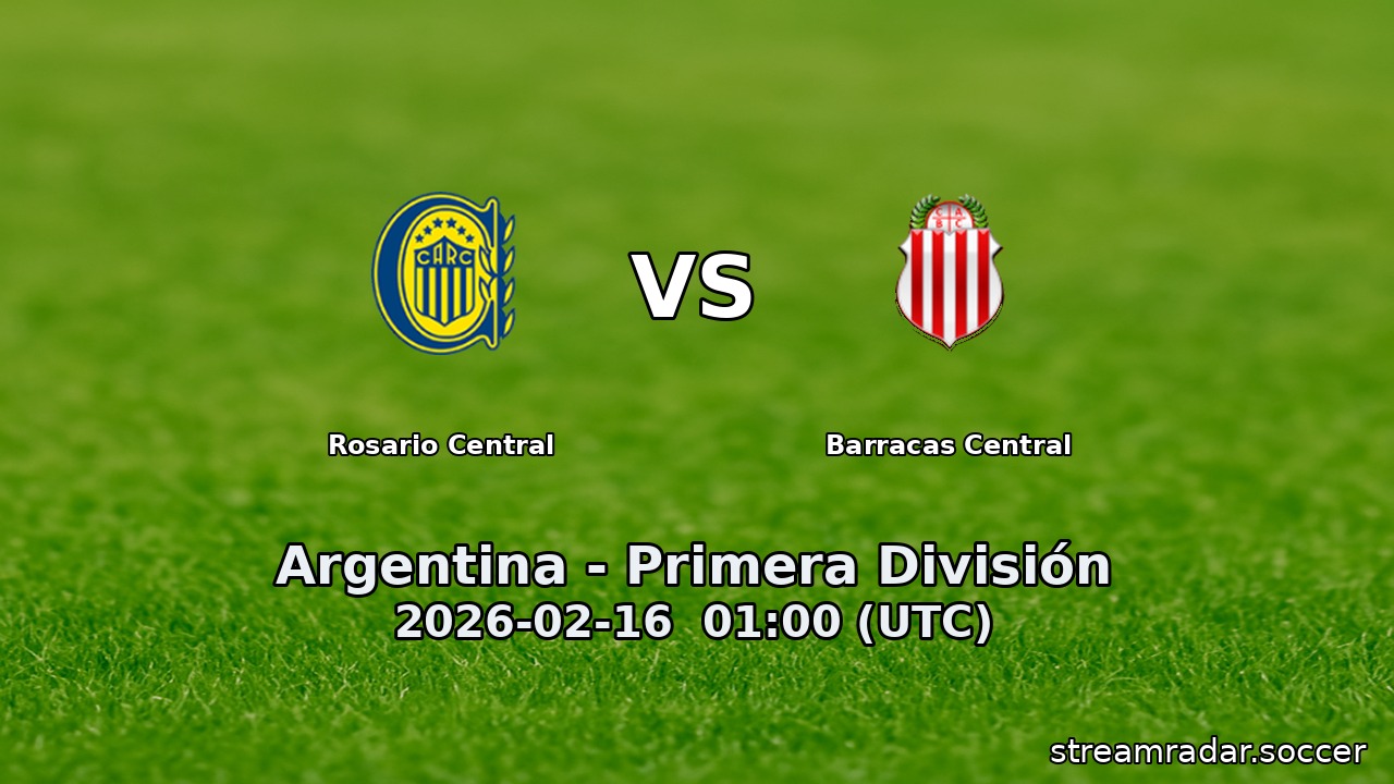 Rosario Central vs Barracas Central