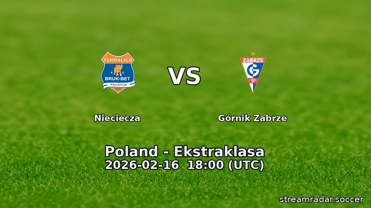 Nieciecza vs Górnik Zabrze