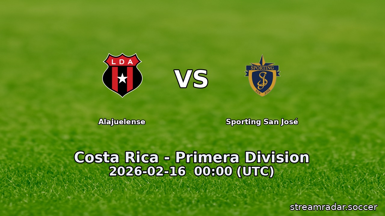 Alajuelense vs Sporting San José