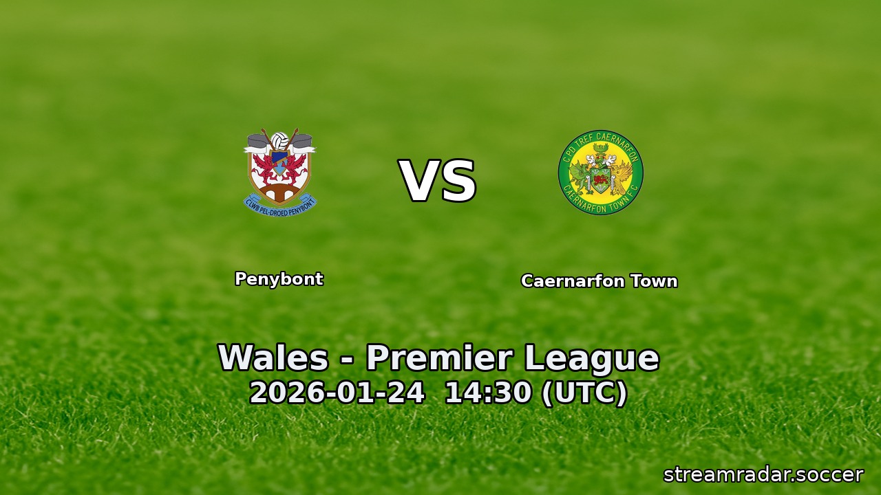 Penybont vs Caernarfon Town