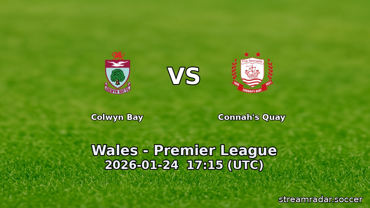 Colwyn Bay vs Connah's Quay