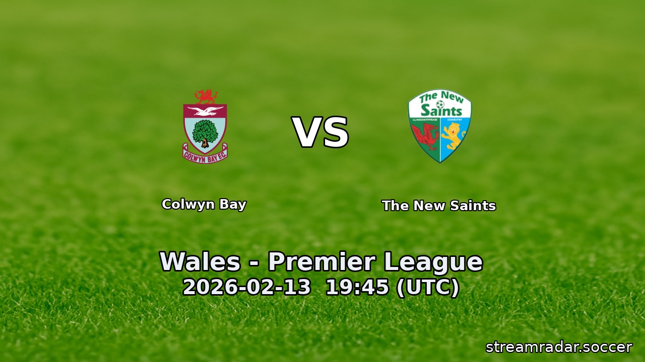 Colwyn Bay vs The New Saints