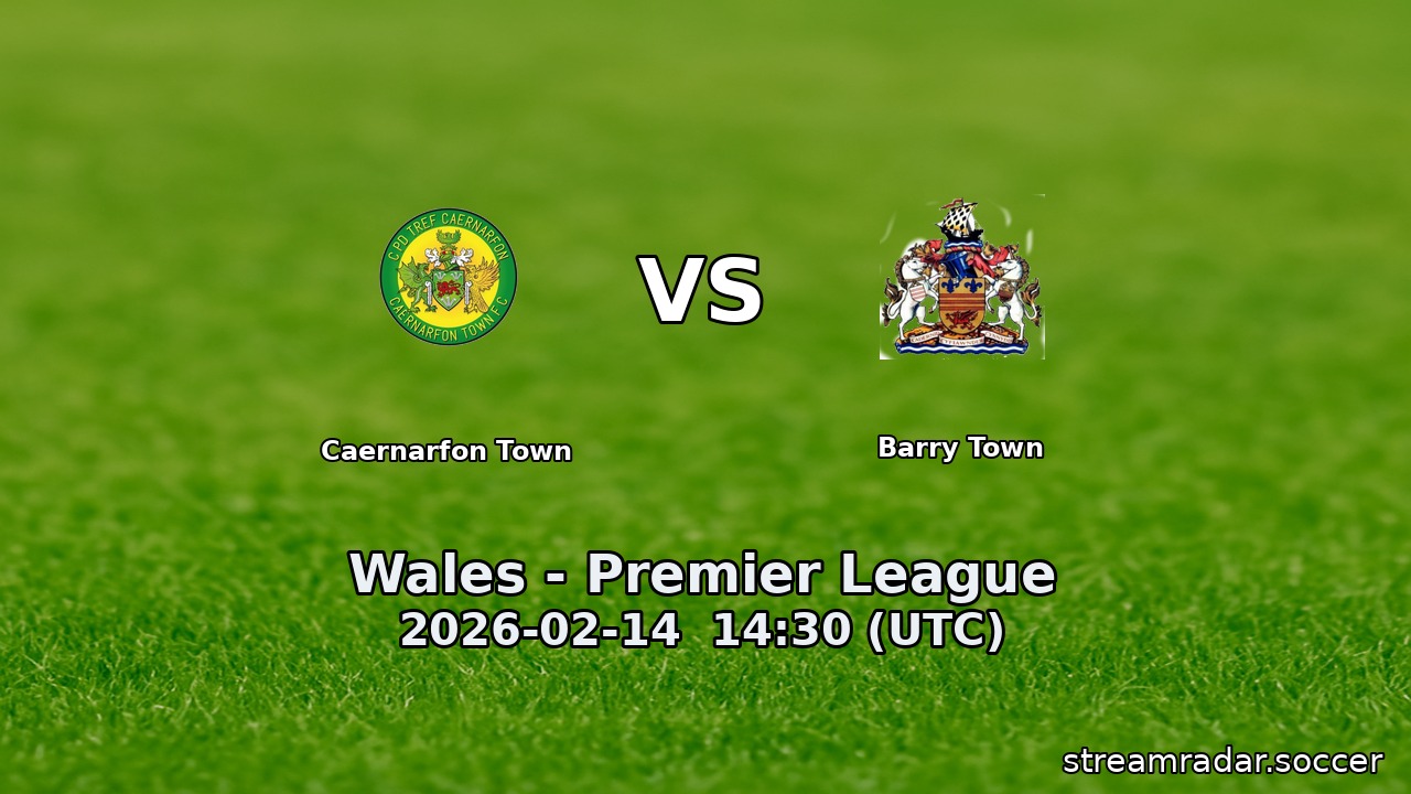 Caernarfon Town vs Barry Town