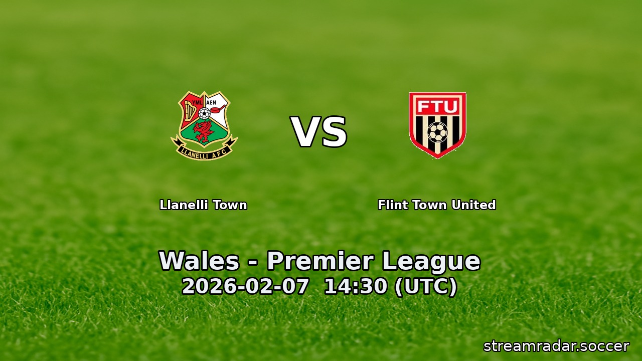 Llanelli Town vs Flint Town United