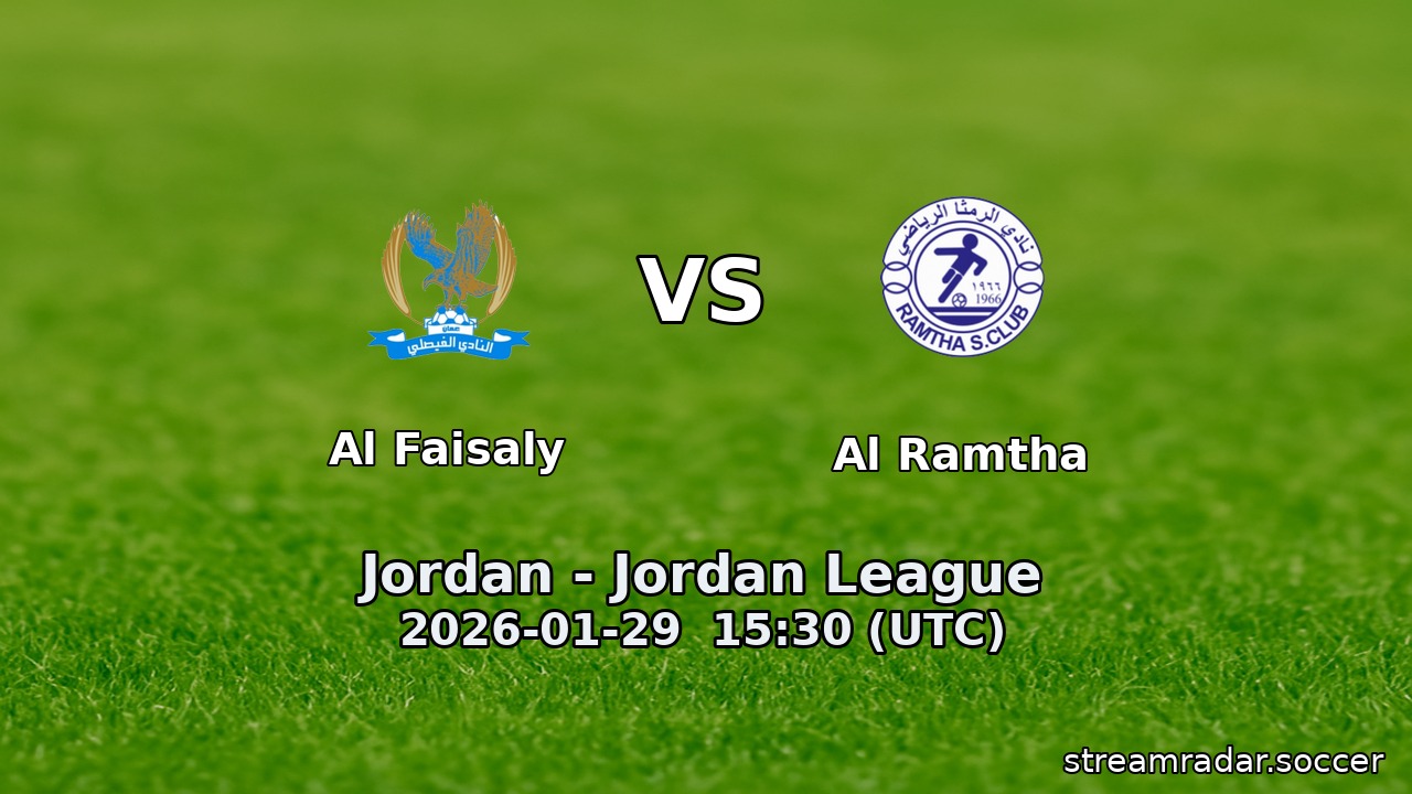 Al Faisaly vs Al Ramtha