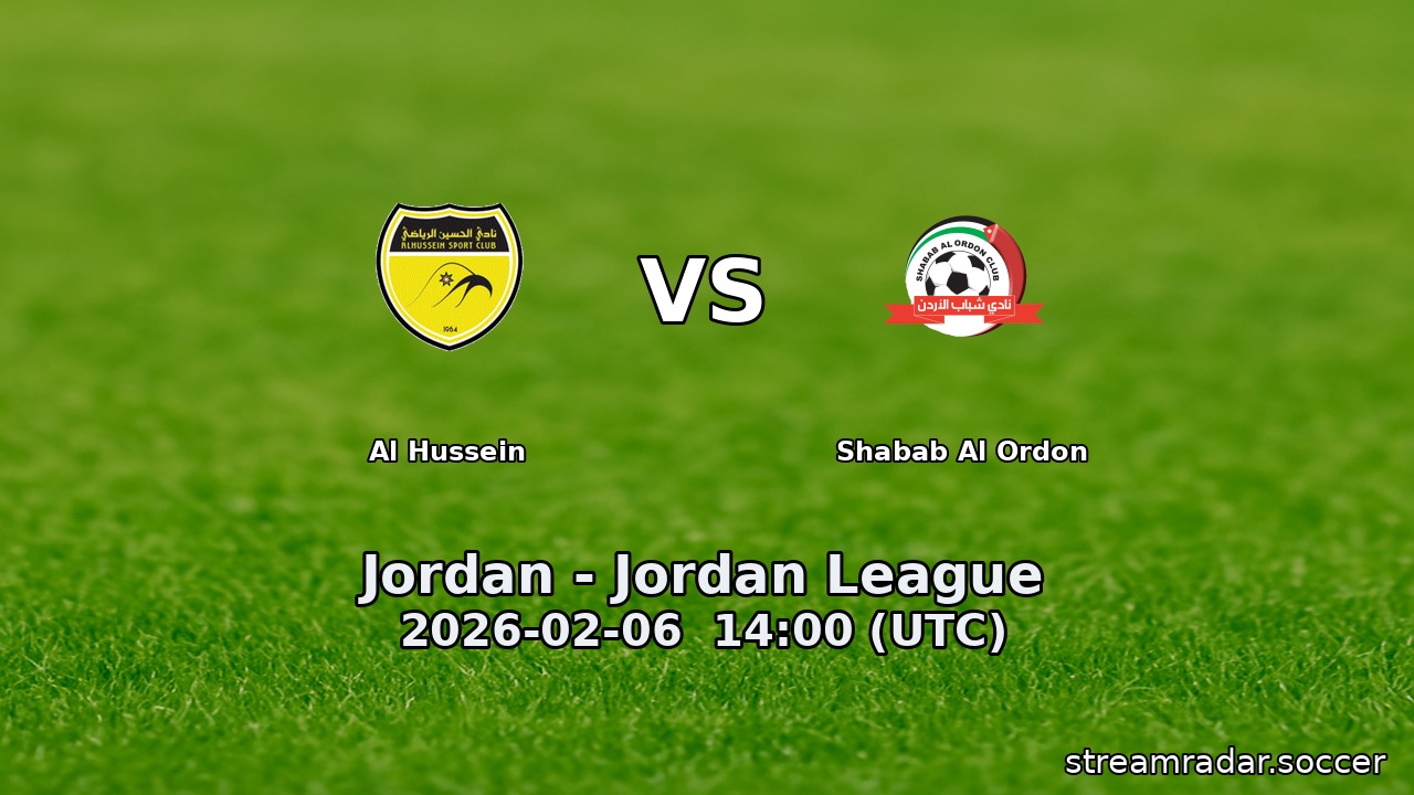 Al Hussein vs Shabab Al Ordon