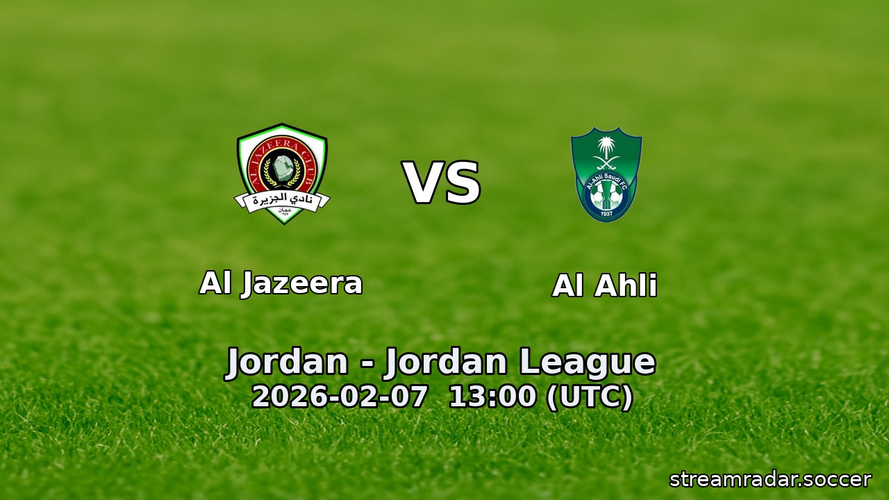 Al Jazeera vs Al Ahli