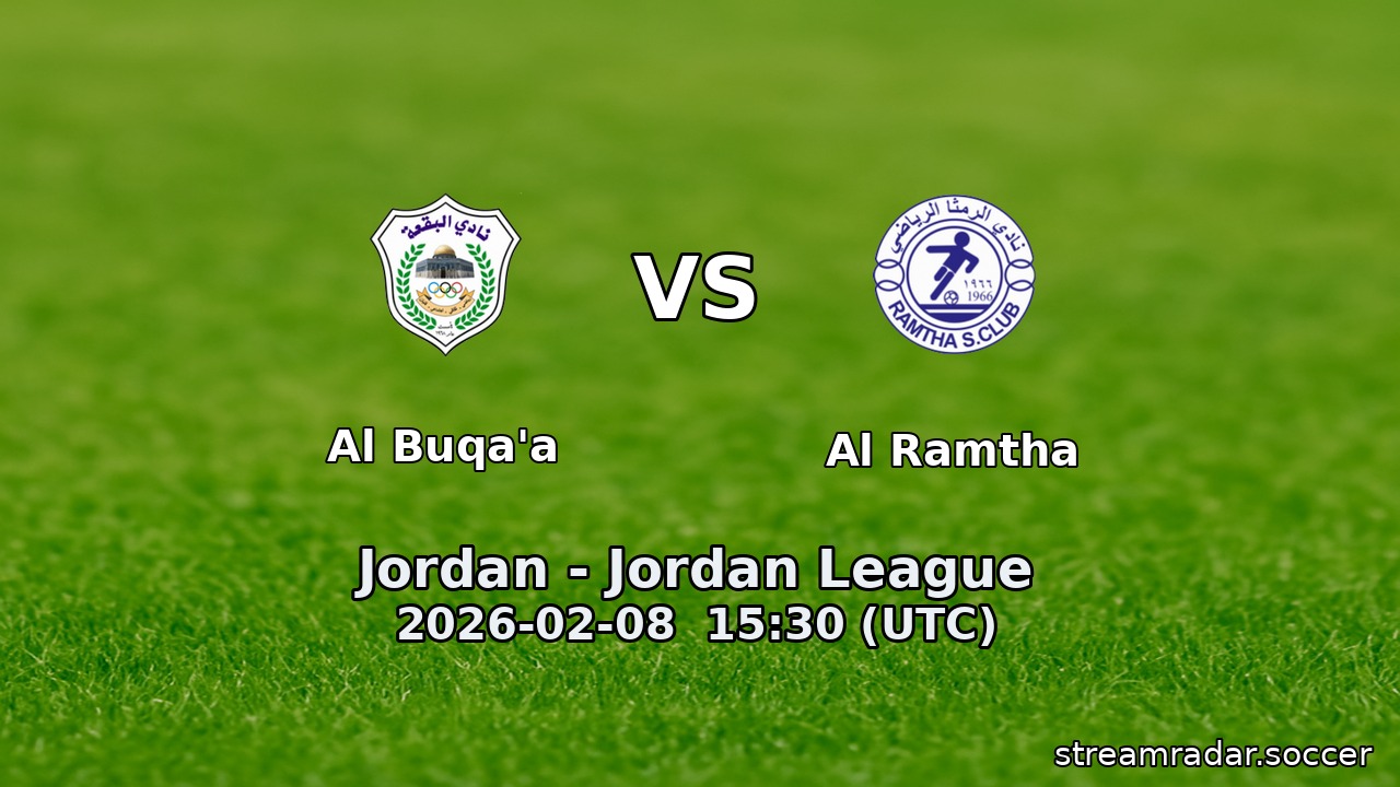 Al Buqa'a vs Al Ramtha