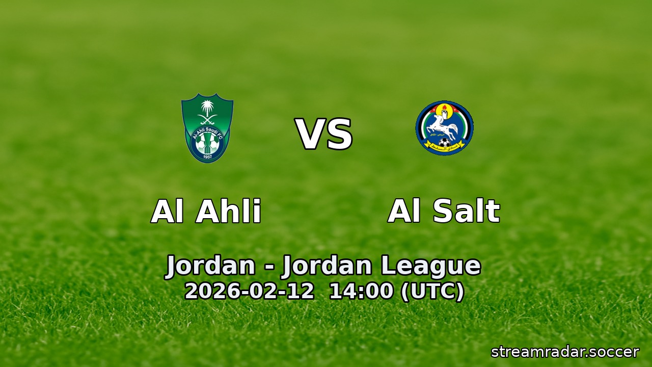 Al Ahli vs Al Salt