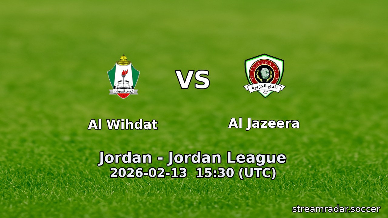 Al Wihdat vs Al Jazeera