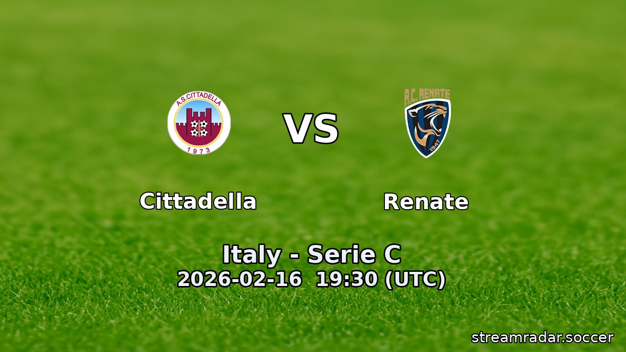 Cittadella vs Renate