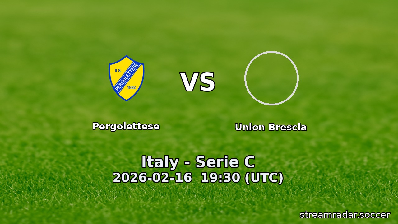 Pergolettese vs Union Brescia