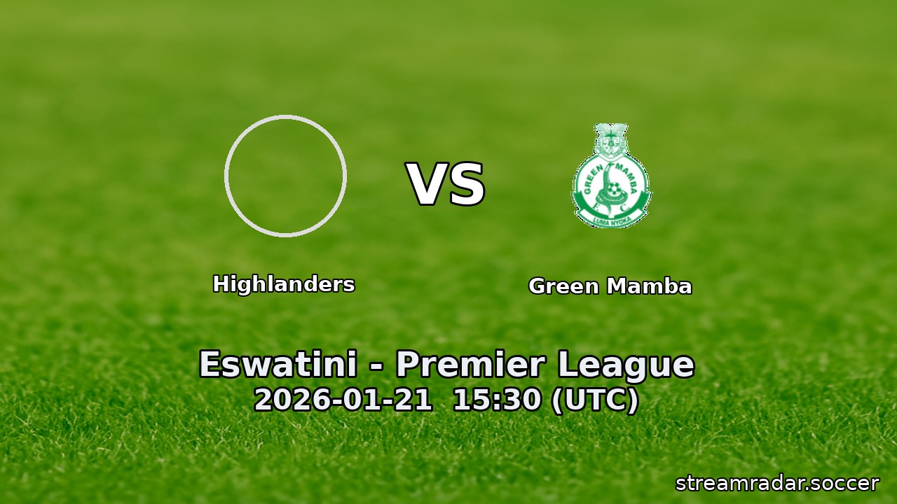 Highlanders vs Green Mamba