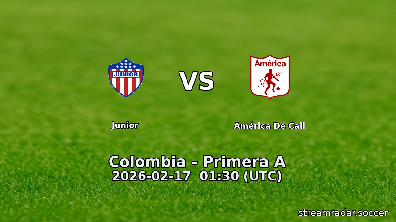 Junior vs América De Cali