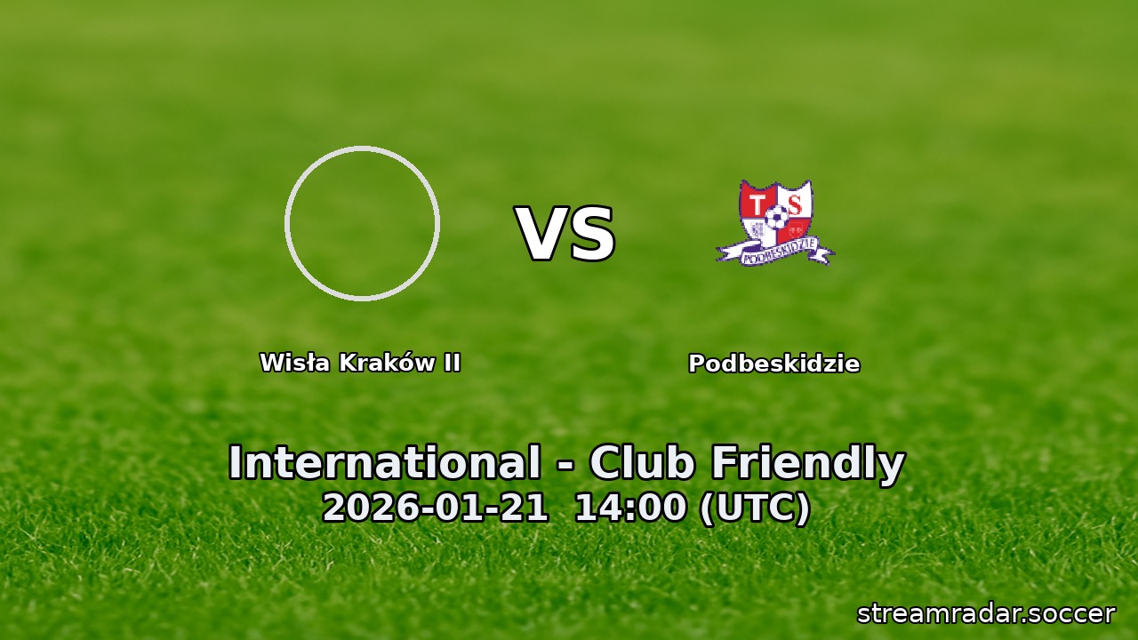 Wisła Kraków II vs Podbeskidzie