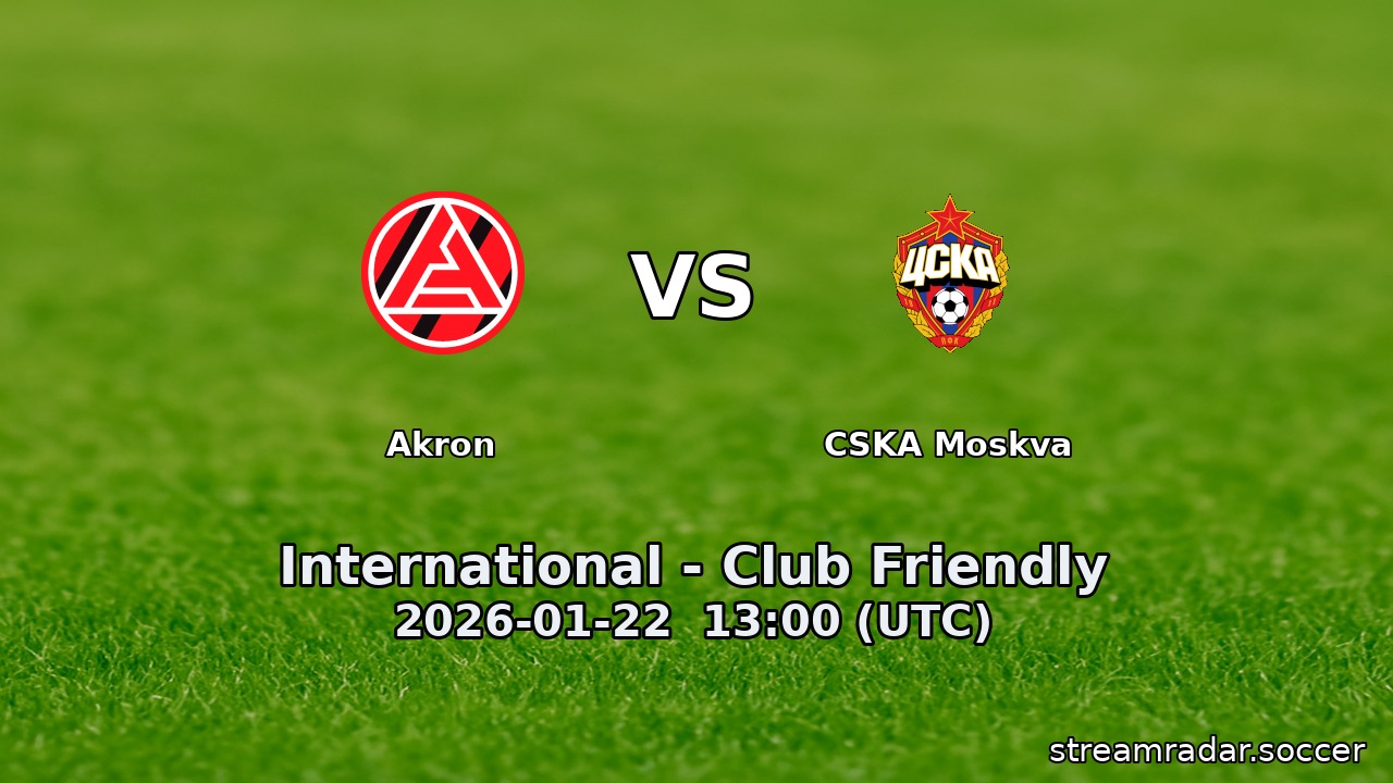 Akron vs CSKA Moskva