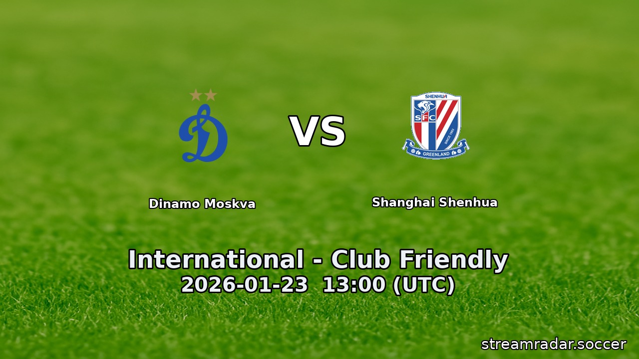 Dinamo Moskva vs Shanghai Shenhua