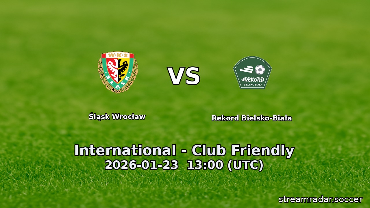 Śląsk Wrocław vs Rekord Bielsko-Biała
