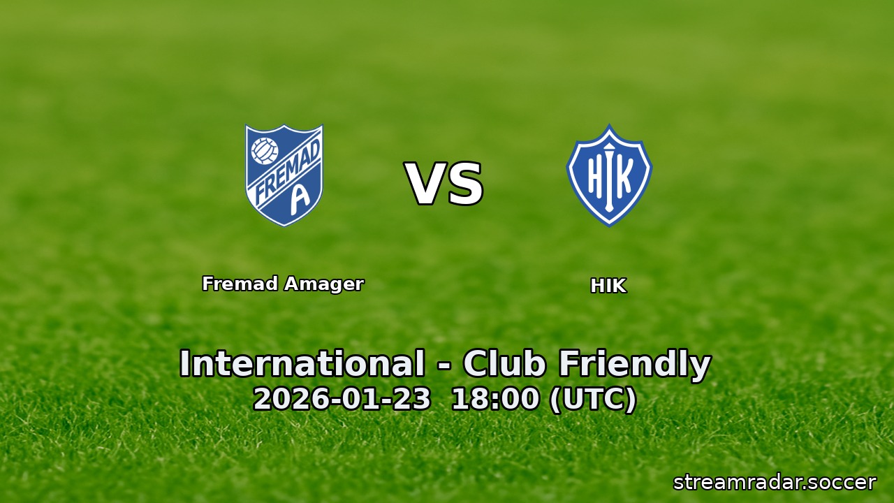 Fremad Amager vs HIK