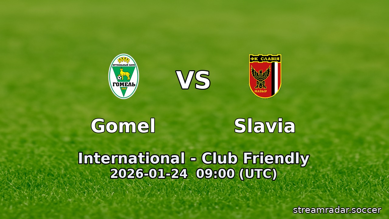 Gomel vs Slavia