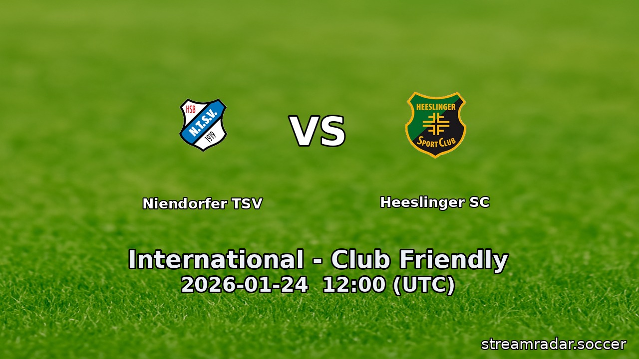 Niendorfer TSV vs Heeslinger SC