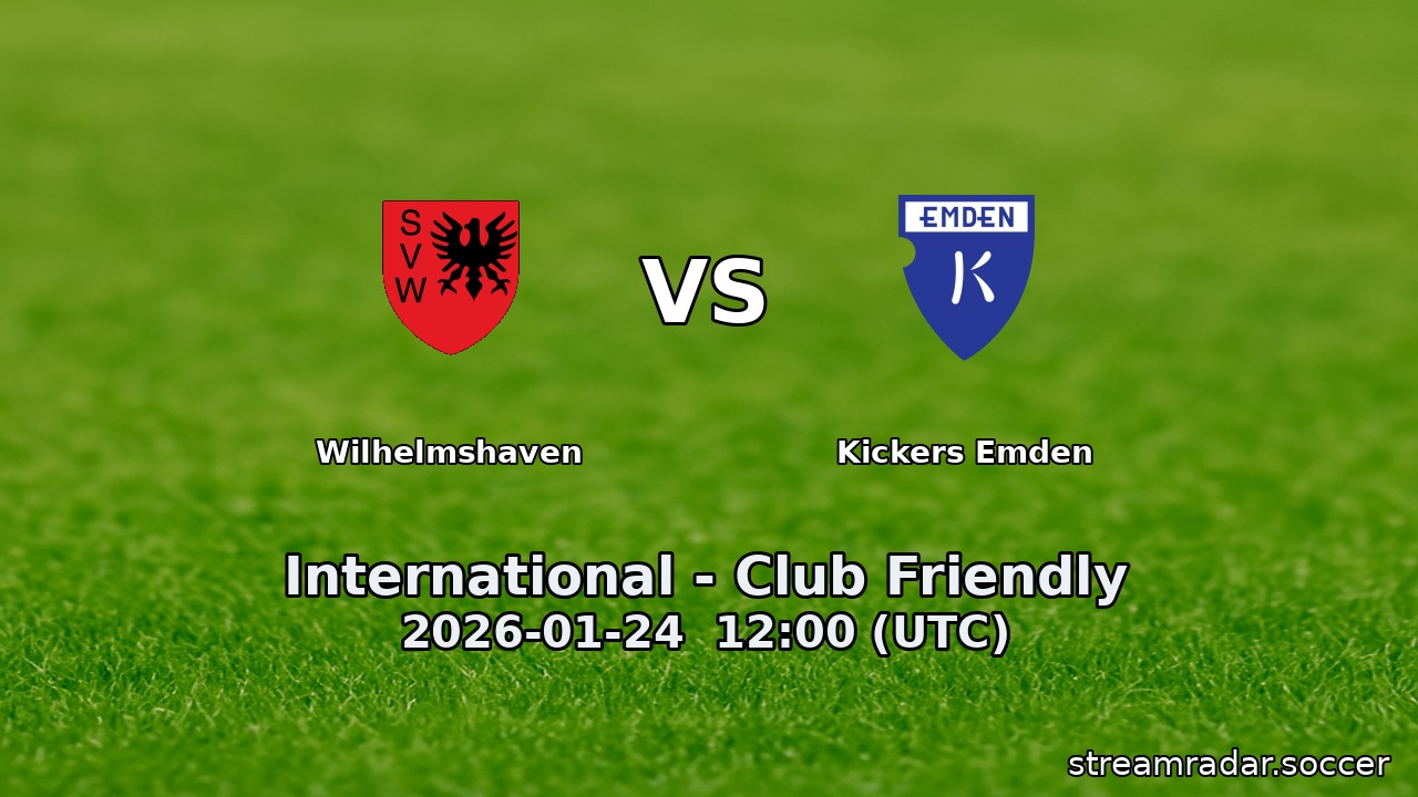 Wilhelmshaven vs Kickers Emden