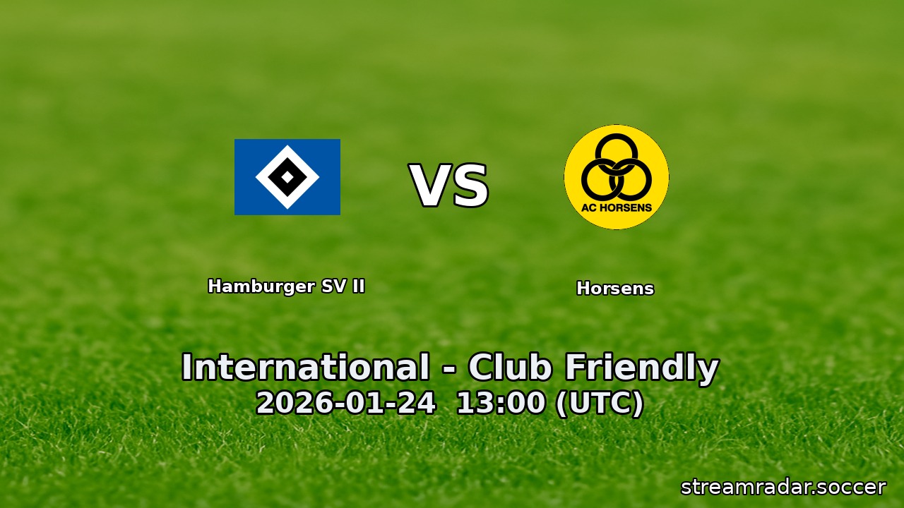 Hamburger SV II vs Horsens